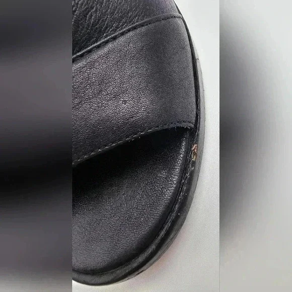 Coach Lolita Black Leather Bootie with Fringe Womens Size 6 - Picture 3 of 12